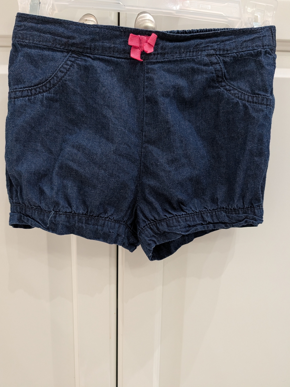 5/$20 George Dark Blue Cotton Bubble Shorts – 18-24M